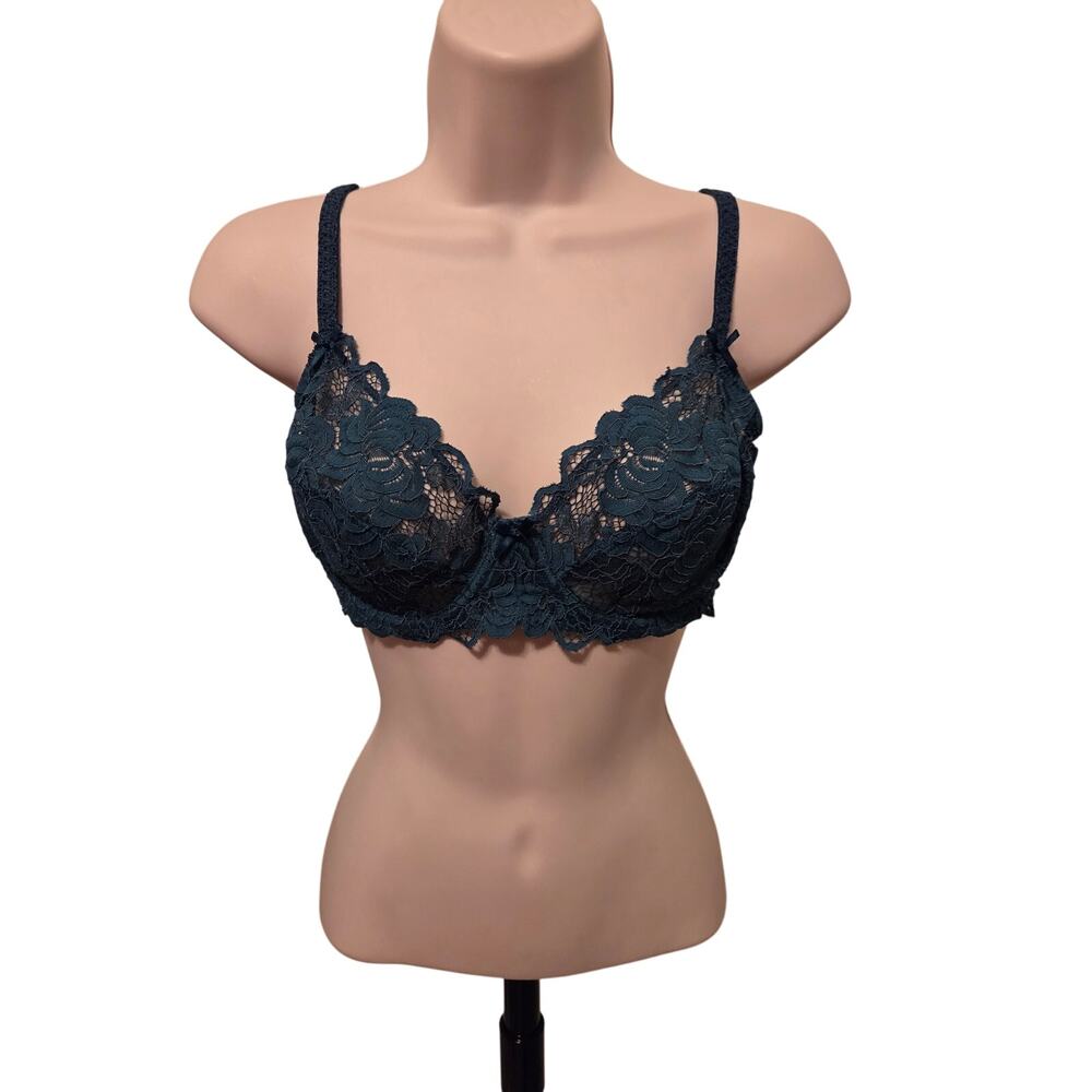 Adore Me NWT Deep Teal Lace Unlined Bra - Size 34D